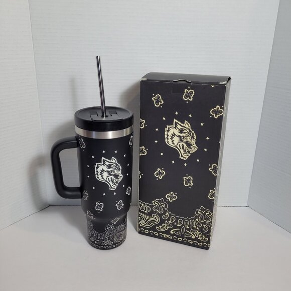 DARC Sport Tumbler Limited Edition 40oz Stainless Steel Western Wolf Black - Picture 1 of 10